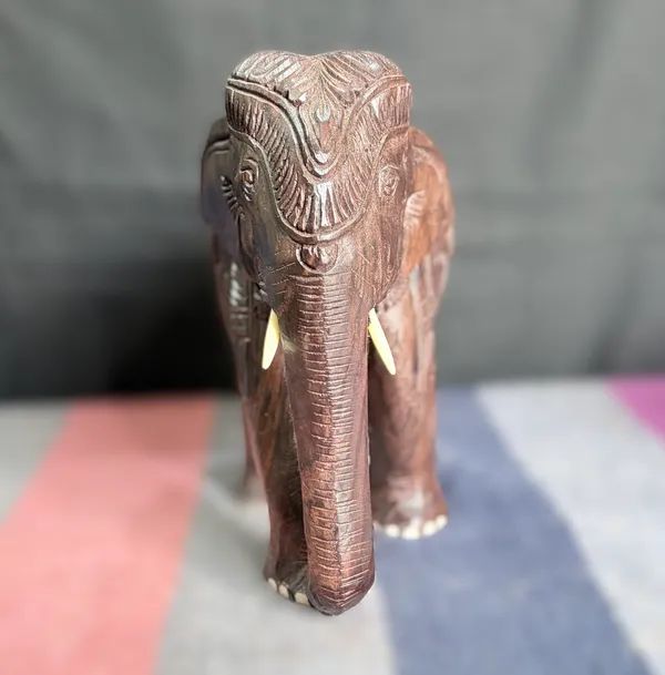 Hand-Carved_Solid_Rosewood_Elephant_Sculpture_Traditional_Floral_Blanket_&_Medallion_Relief_Home_Decor
