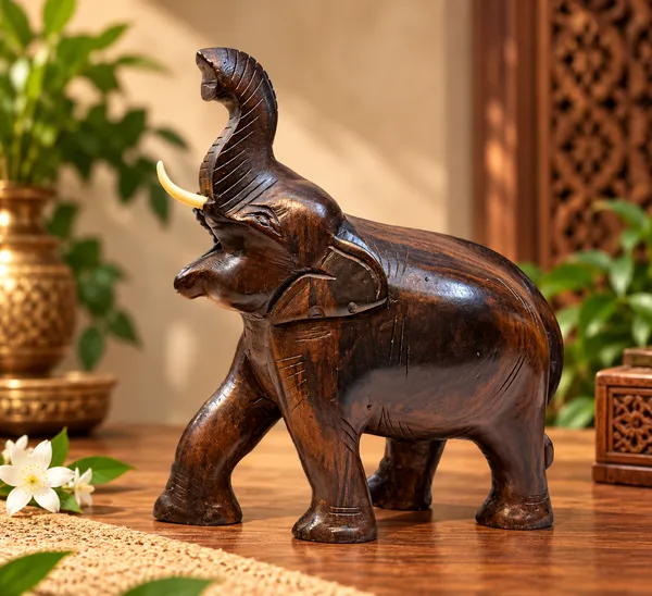 Hand-Carved_Solid_Rosewood_Elephant_with_Raised_Trunk_Authentic_Indian_Hardwood_Sculpture_for_Good_Luck_&_Prosperity
