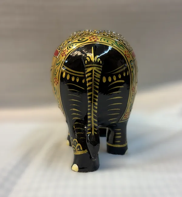 Handcrafted_Black_&_Gold_Wooden_Elephant_Showpiece_with_Stones_Traditional_Jaipur_Meenakari_Style_Tabletop_Figurine