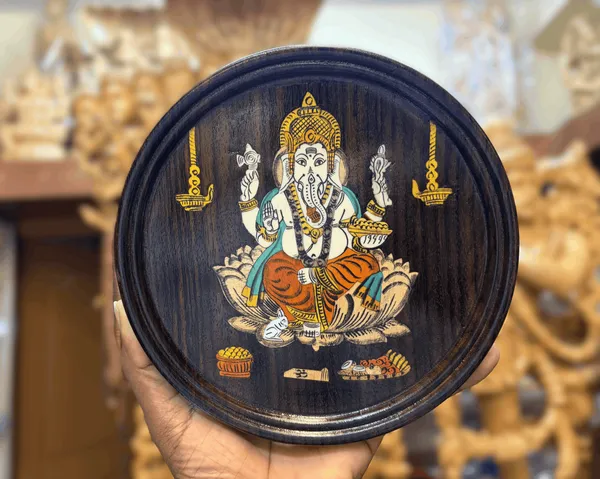Handcrafted_Rosewood_Inlay_Work_Ganesha_Wall_Hanging_Plate_Traditional_Mysore_Inlay_Art_Home_Entrance_&_Pooja_Mandir