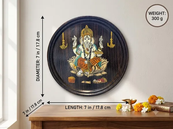 Handcrafted_Rosewood_Inlay_Work_Ganesha_Wall_Hanging_Plate_Traditional_Mysore_Inlay_Art_Home_Entrance_&_Pooja_Mandir