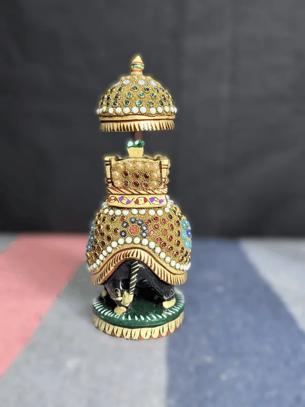 Handcrafted_Royal_Wooden_Ambari_Elephant_with_Chhatri_Embossed_Pearl_&_Stone_Work_Showpiece