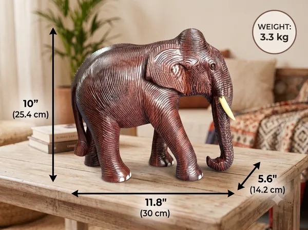 Handcrafted_Textured_Rosewood_Elephant_Sculpture