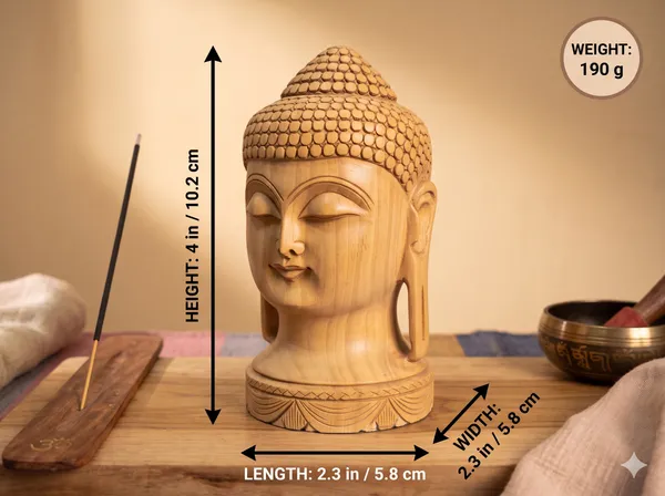Hand-Carved_Solid_Kadam_Wood_Buddha_Head_Bust_on_Lotus_Base_–_Serene_Meditation_&_Zen_Home_Decor_Sculpture