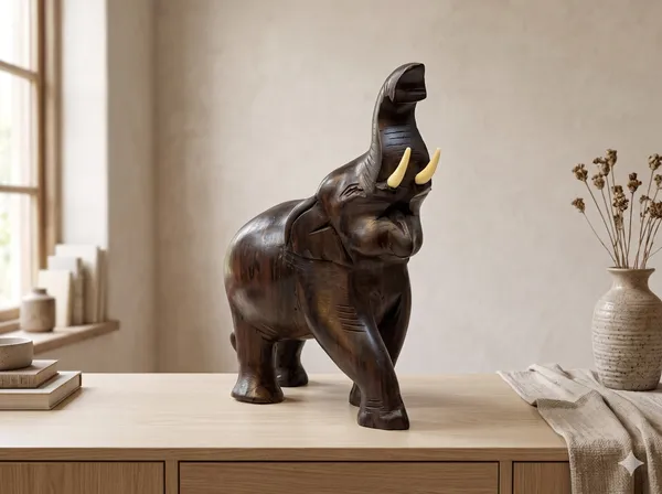 Hand-Carved_Solid_Rosewood_Elephant_with_Raised_Trunk_–_Authentic_Indian_Hardwood_Sculpture_for_Good_Luck_&_Prosperity
