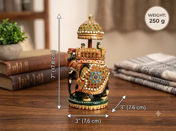 Handcrafted_Royal_Wooden_Ambari_Elephant_with_Chhatri_Embossed_Pearl_&_Stone_Work_Showpiece”