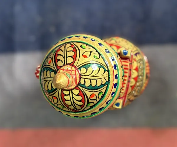 The_Royal_Heritage_Procession:_Handcrafted_Painted_Ambari_Elephant_with_Umbrella_Auspicious_Festive_&_Housewarming_Decor