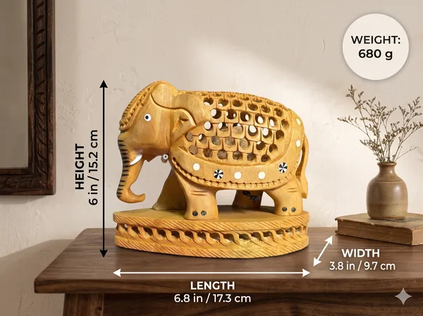 Hand-Carved_Kadam_Wood_Undercut_Elephant_with_Baby_Inside_–_Single-Block_Jali_Openwork_Fretwork_Showpiece_–_Maternal_Vastu_Decor