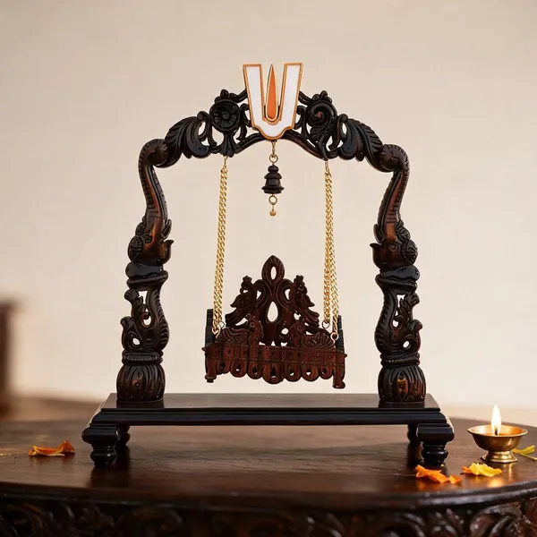 Handcrafted_Deity_Pooja_idol_Swing/Jhula_for_Lord_Vishnu_krishna