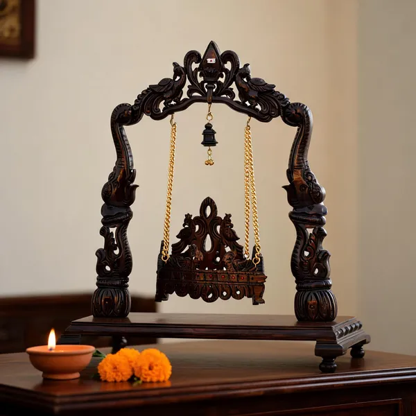 Handcrafted_Deity_Pooja_idol_Swing/Jhula_for_Lord_Murugan_Subramanya_Skanda