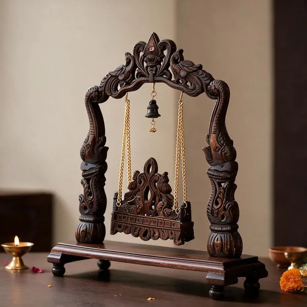 Handcrafted_Deity_Pooja_idol_Swing/Jhula_for_Lord_Murugan_Subramanya_Skanda