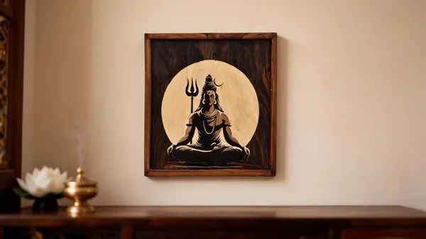 Meditating_Lord_Shiva/_Adiyogi_Authentic_Mysore_Rosewood_Inlay