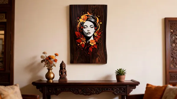 Ethereal_Autumn_Maiden__Frameless_Mysore_Rosewood_Inlay_Art_19x13