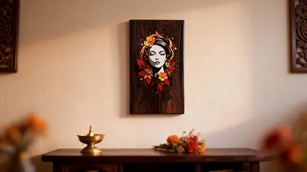 Ethereal_Autumn_Maiden__Frameless_Mysore_Rosewood_Inlay_Art_19x13