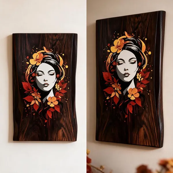 Ethereal_Autumn_Maiden__Frameless_Mysore_Rosewood_Inlay_Art_19x13