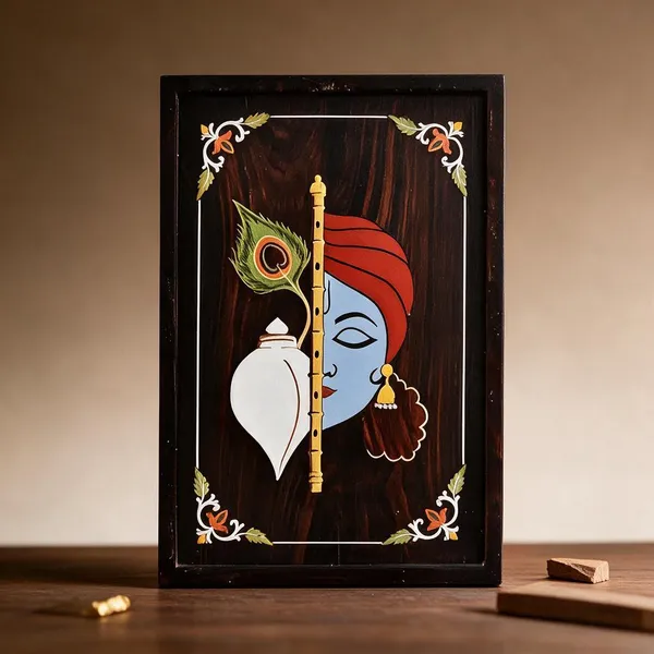 Divine_Krishna__Shankh_Portrait__Authentic_Mysore_Rosewood_Inlay_17_X_12