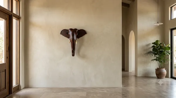 Hand-Carved_Solid_Rosewood_Elephant_Head_Wall_Mount_–_Faux_Taxidermy_Wood_Sculpture_&_Entryway_Wall_Decor