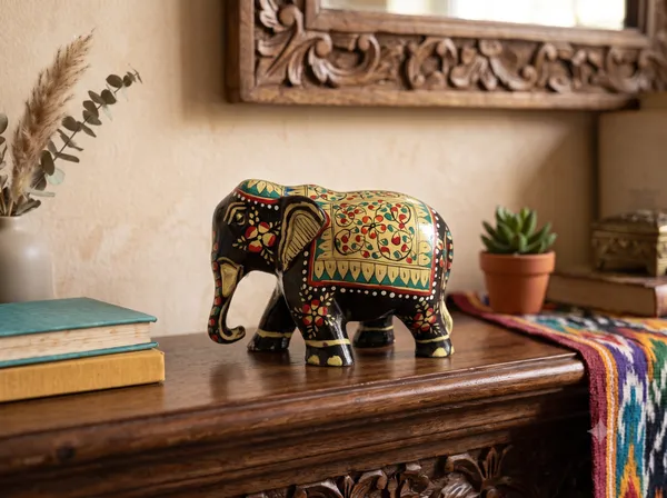 Hand-Painted_Wooden_Elephant_Figurine_–_Traditional_Floral_Art_Tabletop_Decor