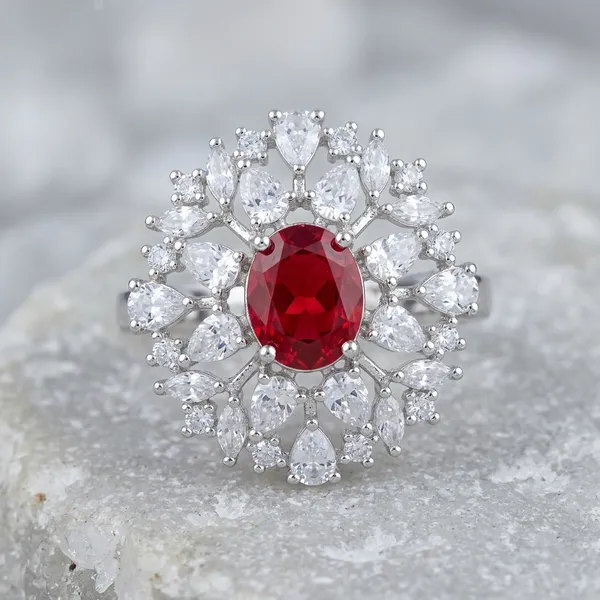 Ruby_Red_Floral_Cocktail_Ring_For_Women