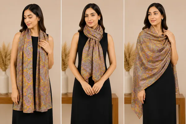 Yellow_And_Pink_Printed_Pure_Silk_Lightweight_Stole_For_Women