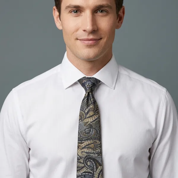Multicolor_Pure_Silk_Paisley_Ethnic_Tie_For_Men
