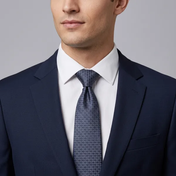 Blue_Pure_Silk_Satin_Formal_Tie_For_Men