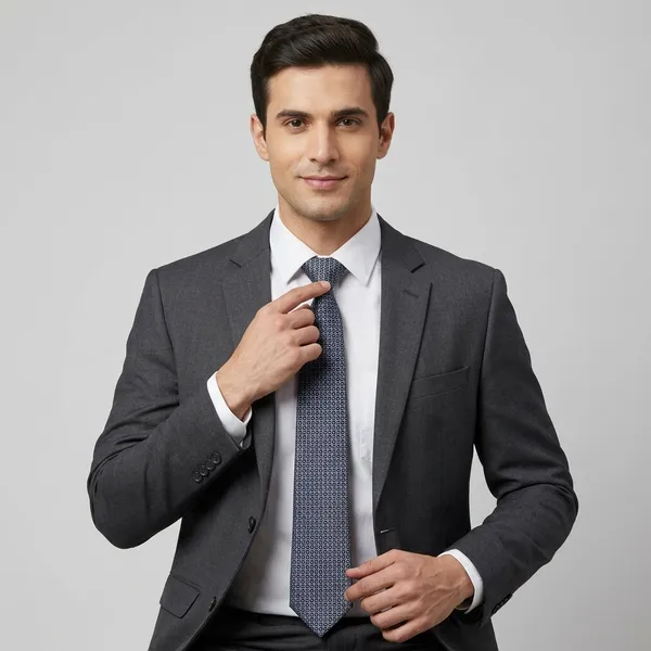 Blue_Pure_Silk_Satin_Formal_Tie_For_Men