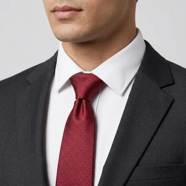 Maroon_Pure_Silk_Satin_Solid_Formal_Tie_For_Men