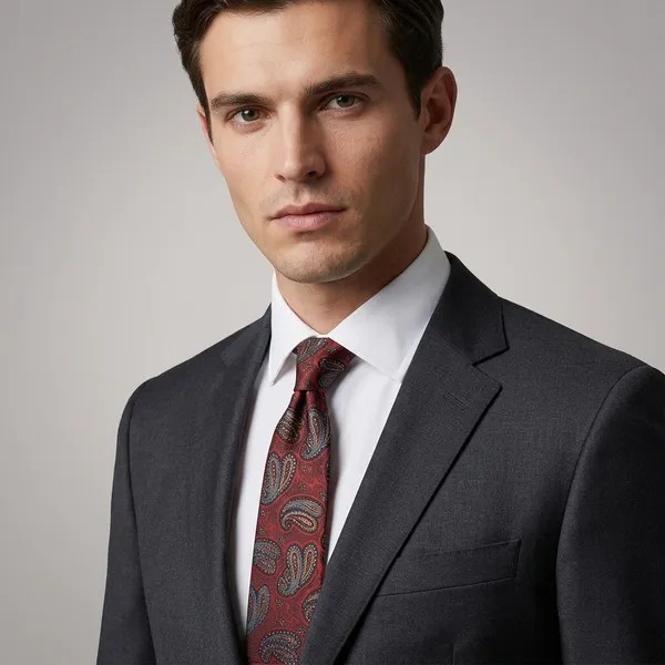 Multicolor_Pure_Silk_Paisley_Ethnic_Tie_For_Men