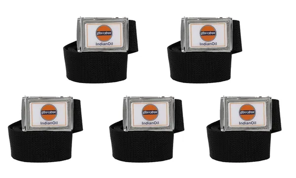 Men_S_And_Women_S_Black_Indian_Oil_Petrol_Pump_Uniform_Belt_Pack_Of_5_Pieces