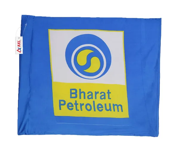 Axl_Bharat_Petroleum_Petrol_Pump_Promotional_Flag_Set_Set_F_6_Pcs_3_Yellow_3_Blue_Size_Flag_Approx_44_44