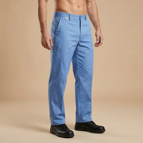 Light_Blue_Stitched_Trousers/Pants_For_Gas_Agencies_(Bharat_Gas_And_Mahanagar_Gas_Uniforms)