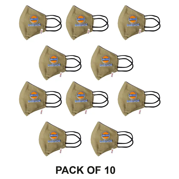 Iocl_Khakee_Face_Mask