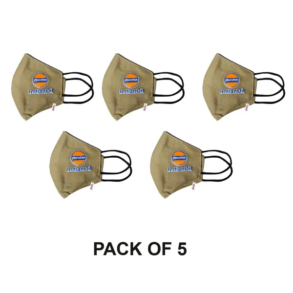 Iocl_Khakee_Face_Mask
