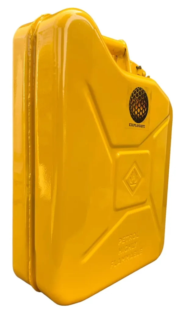 Axl_S_Explosafe_Yellow_10_Litres_Explosion_Safe_Steel_Jerry_Can_For_Petrol_Diesel_Un_And_Peso_Certified_Fuel_Storage_Container_Aluminium_Explosion_Suppression_Mesh_Leakproof_Metal_Fuel_Can_Heavy_Duty_Military_Style_Jerry_Can