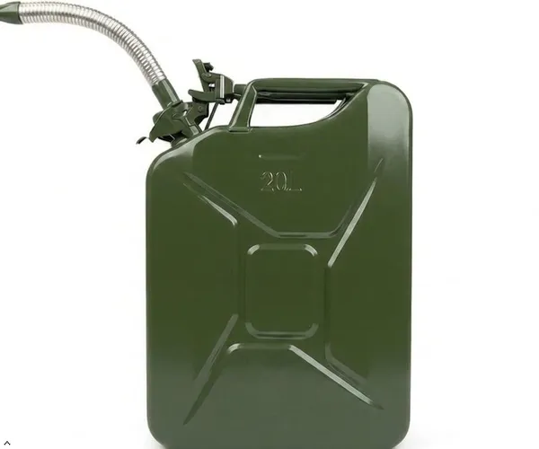 Axl_S_Un_And_Peso_Certified_20l_Heavy_Duty_Metal_Jerry_Can_With_Flexible_Steel_Spout_Leak_Proof_Fuel_Storage_Can_Steel_Petrol_Diesel_Container_Nato_Style_Jerry_Can_Green