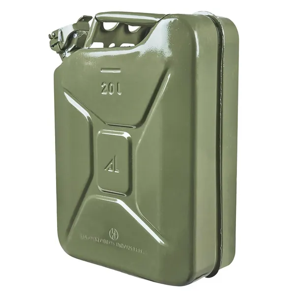 Axl_S_Un_And_Peso_Certified_20l_Heavy_Duty_Metal_Jerry_Can_With_Flexible_Steel_Spout_Leak_Proof_Fuel_Storage_Can_Steel_Petrol_Diesel_Container_Nato_Style_Jerry_Can_Green