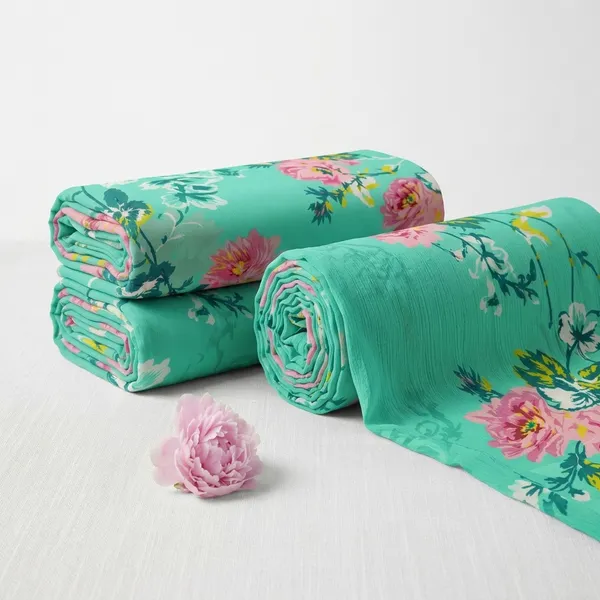 Green_Floral_Print_Poly_Georgette