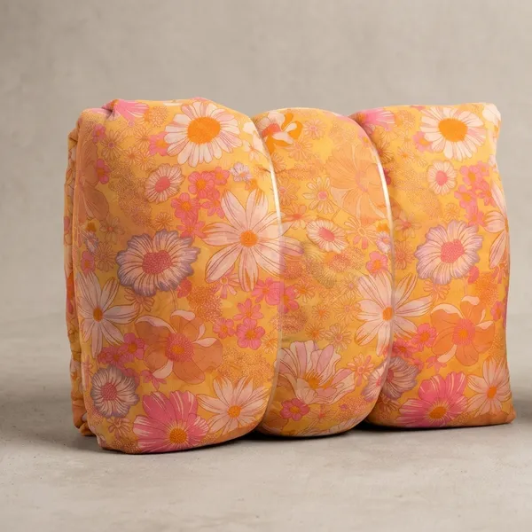 Orange_Pink_Floral_Print_Poly_Chiffon