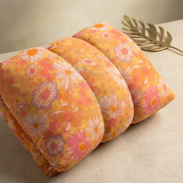 Orange_Pink_Floral_Print_Poly_Chiffon