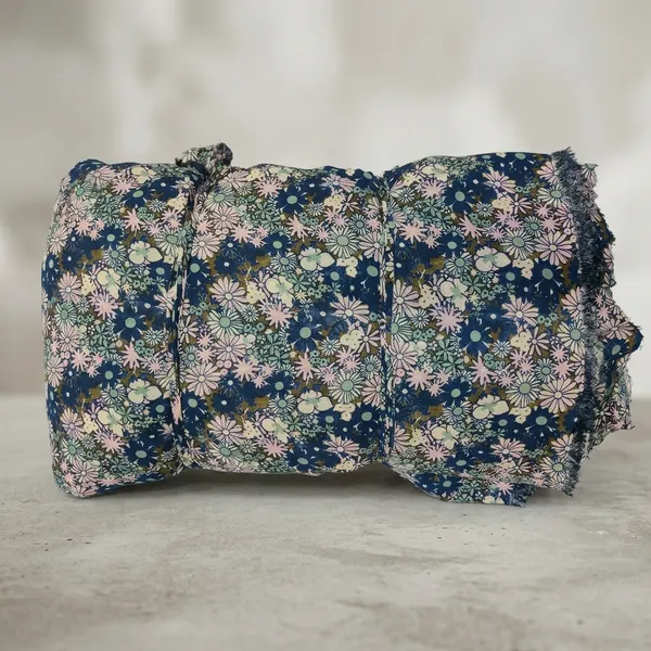 Navy_Blue_Floral_Print_Poly_Georgette