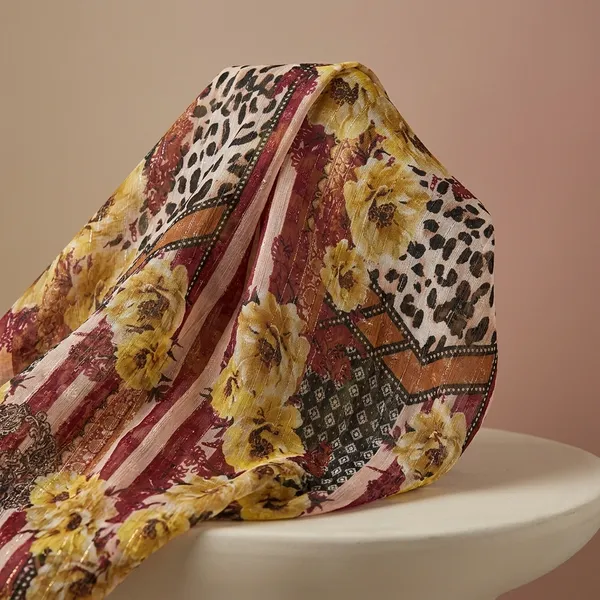 Multicolor_Floral_Leopard_Print_Poly_Chiffon_Dobby_Lurex