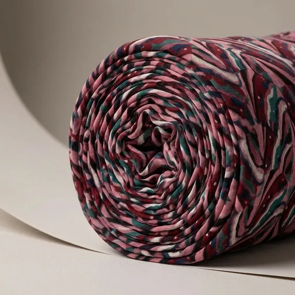 Maroon_Multicolor_Striped_Print_Poly_Chiffon