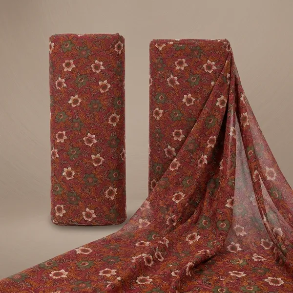 Maroon_Floral_Print_Poly_Chiffon