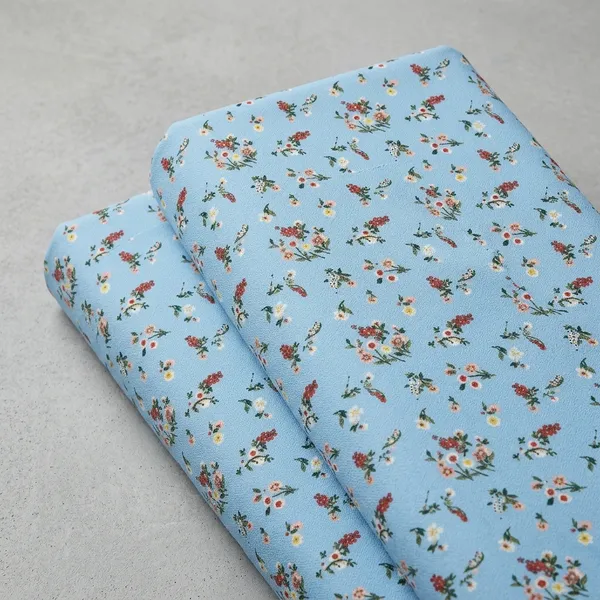 Blue_Floral_Print_Poly_Crepe