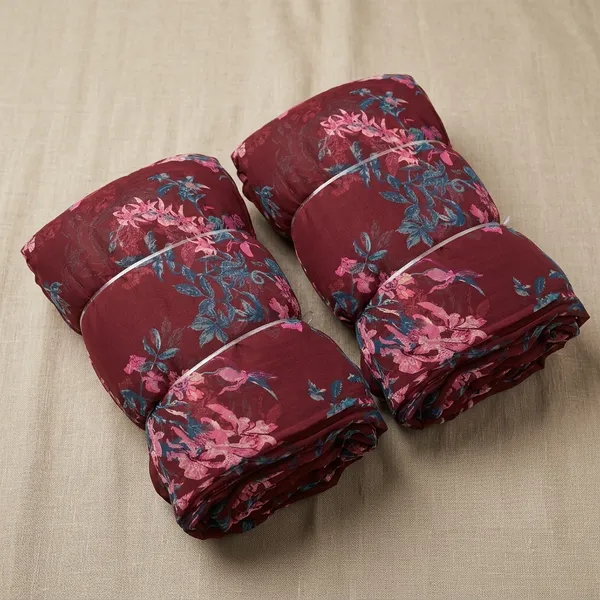 Maroon_Floral_Print_Poly_Chiffon
