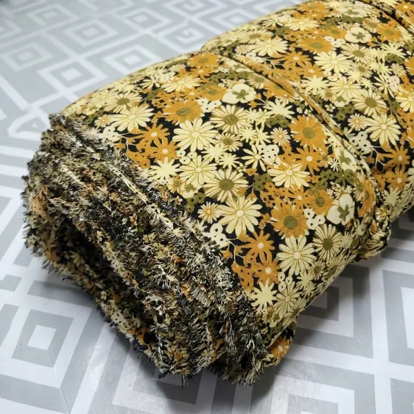 Yellow_Floral_Print_Poly_Georgette