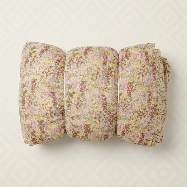 Beige_Floral_Print_Poly_Chiffon_Dobby_Lurex
