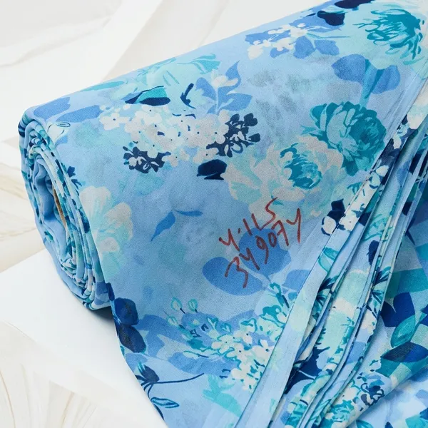 Blue_Floral_Print_Poly_Georgette