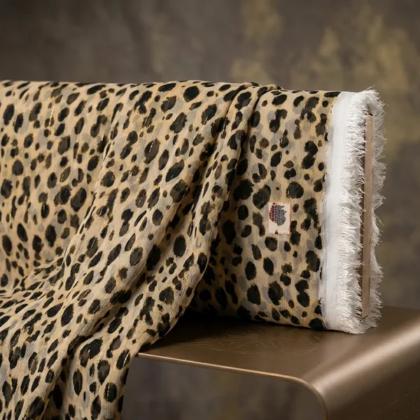 Brown_Leopard_Print_Poly_Chiffon_Dobby_Lurex